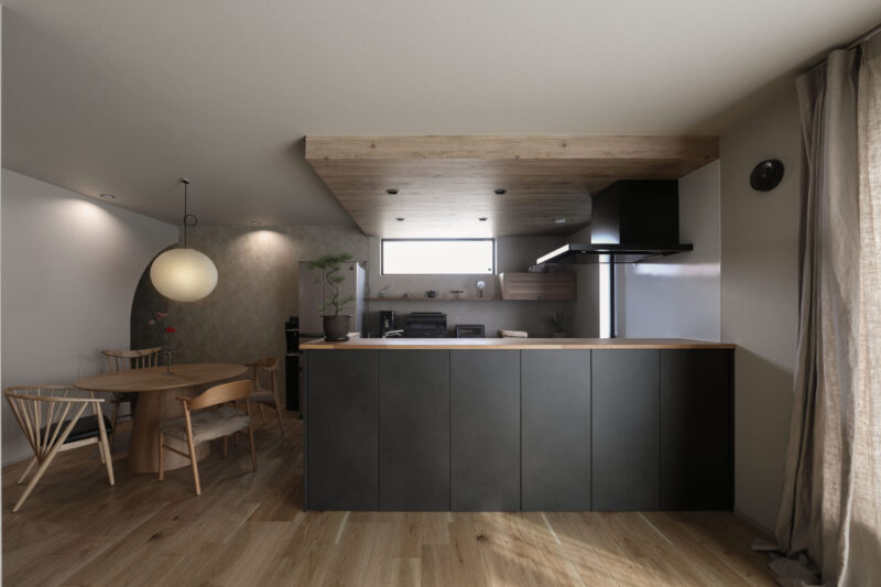 落ち着くジャパンディスタイルのリビングダイニング