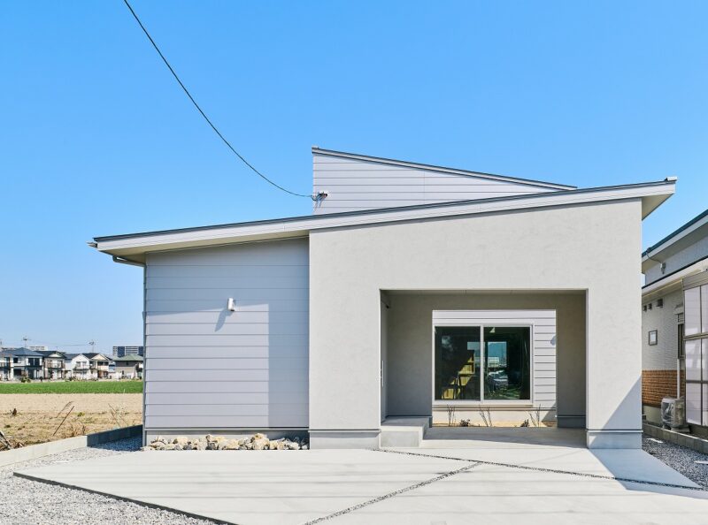 中庭のあるモデルハウス